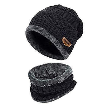 Men Woolen Cap with Face Cover (Pack of 2)
